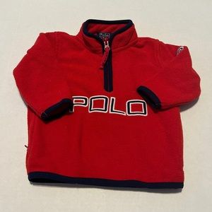 Polo Ralph Lauren Fleece Pullover Red 12 months
